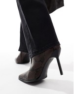 Huge Discount ‌Stylish Elvio heeled ankle boots in snake