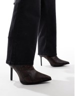Huge Discount ‌Stylish Elvio heeled ankle boots in snake
