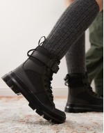 unisex Combs tech 8 tie boots in black