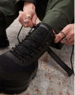 unisex Combs tech 8 tie boots in black