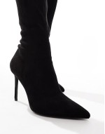 Kathryn high-heeled over the knee boots in micro