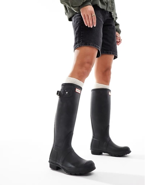 Original tall wellington boots in black