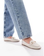 Nori buckle detail loafer in cream